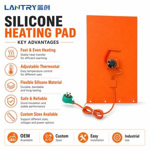 Tapis chauffant flexible en caoutchouc silicone électrique automatique Lanchuang pour le chauffage des réservoirs d'huile, des fûts et des barils - Product Image 3