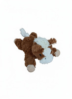 Jouet en peluche couineur pour animaux de compagnie, en forme de cheval couché, durable, pour la dentition et l'interaction, accessoire mignon pour chiens