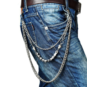 Fashion New Design Punk Pants <strong>Chains</strong> Hip-hop Pants <strong>Chain</strong> Men <strong>Trousers</strong> <strong>Chain</strong> (TC001) - Product Image 1