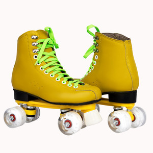 Patins à roulettes <span class=keywords><strong>quad</strong></span> en microfibre ABEC-9 de haute qualité européens en stock pour patinoire - Product Image 3