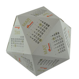 Неравномерной формы круглые 3D календари мой первый уникальный 2024 календарь пользовательская печать настольного календаря с персональным логотипом - Product Image 3