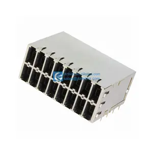 Supplier 2057133-1 Jack High Density Modular Connector 8p8c RJ Point Five Ethernet 90 Angle Shielded EMI Finger Cat5e 20571331