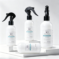 Flacon pulvérisateur à gâchette en plastique blanc HDPE 250ml 500ml pour gel capillaire, marque privée, soins capillaires personnalisés