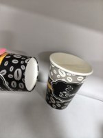 Gobelets en papier jetables biodégradables en gros, impression personnalisée, gobelets à café en papier à paroi simple pour café glacé, jus et boissons