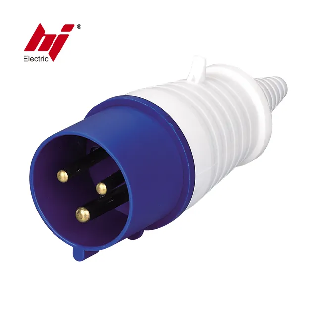 IP44 2P+E 3-pin 6H Male 230V Power Plug 32A Industrial Plug and Socket