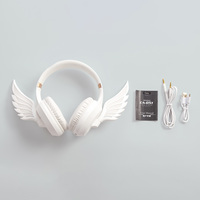 Angel Wings Headset suara HiFi, earbud Delay rendah, headphone musik olahraga gaming over-ear