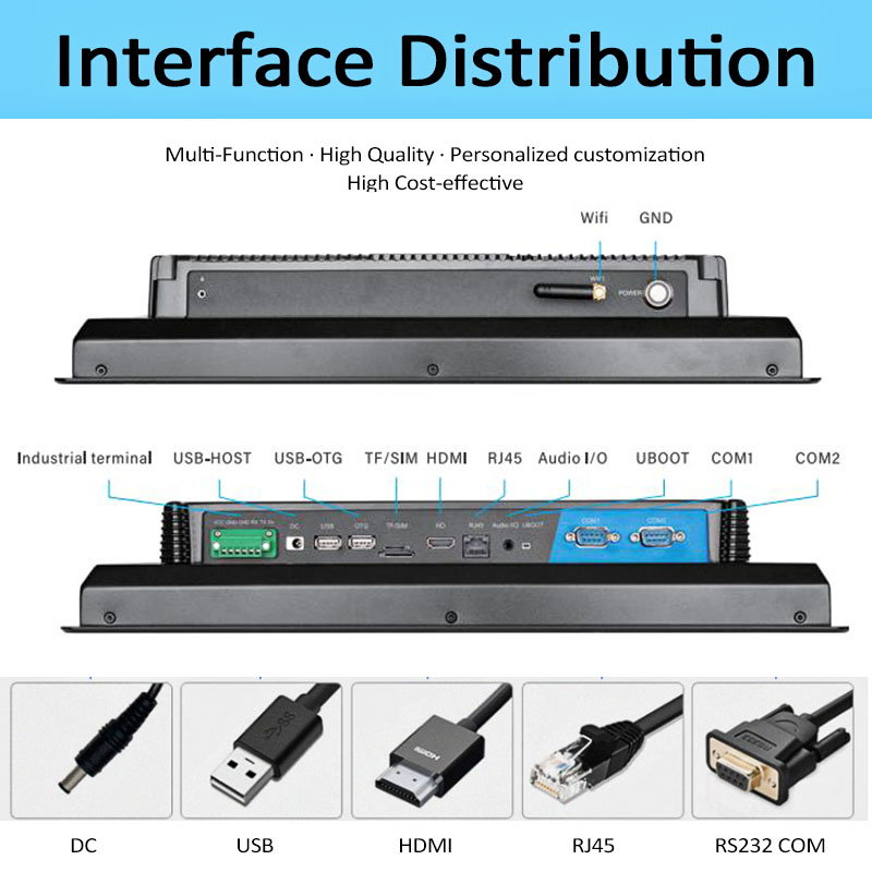 HiDON Cheapest 10.1 Inch RK3288 Quad-Core 1.8GHz Mali-T764 Linux Computer PC Ubuntu Mini Computer PC Industrial Linux Tablets