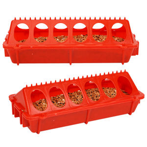 <span class=keywords><strong>Mangeoire</strong></span> à <span class=keywords><strong>oiseaux</strong></span> en plastique de différentes tailles, <span class=keywords><strong>anti</strong></span>-déversement, avec couvercle rabattable, boîte d'alimentation au sol pour volailles avec trou pour pigeons, perroquets, poulets - Product Image 5