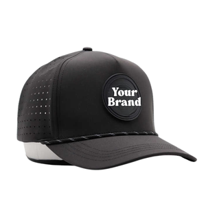 Nueva Gorra de Béisbol Deportiva de 5 Paneles con Logotipo Personalizado, Impermeable, de Poliéster, con Perforaciones Cortadas a Láser, Estilo Dad Hat - Product Image 1