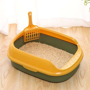 <b>Cat</b> <b>Litter</b> Box Rectangle 40x29x13.5cm PVC Anti Crack For <b>Cat</b> Pet Supplies - Product Image 4