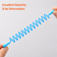 Tube en silicone spiralé personnalisé à haute élasticité pour pompe péristaltique médicale, pièces d'équipement de transfert de fluides