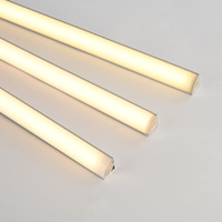 Éclairage LED personnalisé à détecteur de mouvement PIR pour armoire, profilé en aluminium, bande lumineuse linéaire pour garde-robe, vitrine à vin, placard à chaussures, étagère