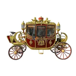 2024 New Arrival United States Princess Horse Carriage Recommend Wedding Electric Model Horse Carriages Mobile Horse Carts