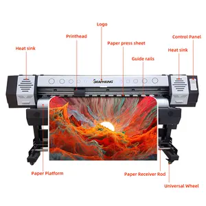 Impresora digital de gran formato, máquina de impresión de 1,6 m, 1,8 m, XP600, DX5, eco solvente, precio más barato
