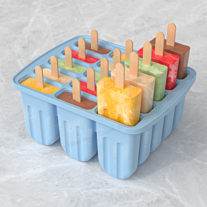 แม่พิมพ์ไอศกรีมซิลิโคนเกรดอาหาร 15 ช่อง สำหรับทำไอศกรีมด้วยตัวเอง - Product Image 5