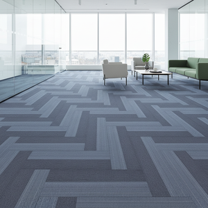 Losetas de Alfombra con Diseño de Rayas, Ecológicas, para Oficina, Hotel y Uso Comercial - Product Image 1