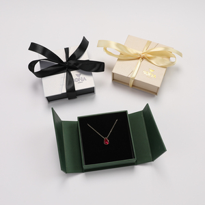 Boîte en papier personnalisée OEM de luxe à double porte, fermeture magnétique écologique, doublure en éponge, emballage cadeau haut de gamme pour bijoux, pour bagues - Product Image 6