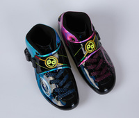 EACHkids Chaussures de patin à roulettes en fibre de carbone 85A pour enfants, patins à roues alignées en PU de haute qualité à bas prix, roues colorées de 90mm/100mm
