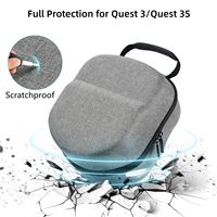 Étui de transport EVA pour Meta Quest 3 et 3s, sacoche de protection rigide en EVA, housse de protection pour lunettes, voyage et extérieur