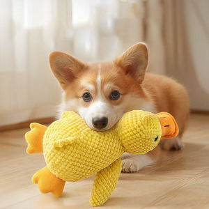 Juguete de Peluche para Perro, Pato de Peluche para Dormir, Resistente a Mordeduras, Pequeño Pato Amarillo de Peluche, Alivia el Aburrimiento, Juguete con Sonido - Product Image 2