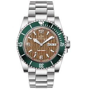 Montres personnalisées de <span class=keywords><strong>plongée</strong></span> automatique, <span class=keywords><strong>bracelet</strong></span> solide en acier inoxydable 316L, NH36, vente en gros - Product Image 3
