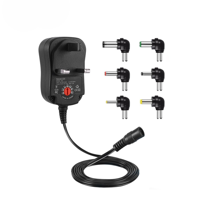 3V-12V Universal Muti Voltage AC/DC Adapter Switching Power Supply with 6 Selectable Plugs