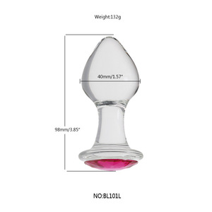 Оптовая продажа с фабрики, большая Анальная пробка, секс-игрушки для взрослых, мастурбатор с анусом, стеклянная Анальная пробка - Product Image 4