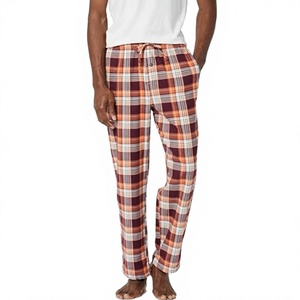 Pantalon droit en flanelle pour homme, léger, délavé foncé, taille mi-haute, décontracté, chaud pour l'hiver, respirant, séchage rapide, service OEM - Product Image 2