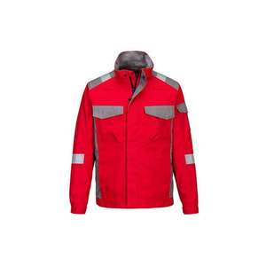 PORTWEST - FR08RERL Bizflame Industry chaqueta de dos tonos rojo-EAN 5036108407859 ROPA DE TRABAJO RESISTENTE A LLAMAS - Product Image 1