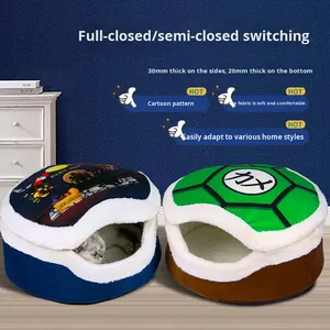 Cama para Perro Ecológica de Algodón 100% Sólido para Todas las Estaciones con Cubierta Abatible, Sin Necesidad de Ensamblaje, Uso en Sala de Estar - Product Image 2