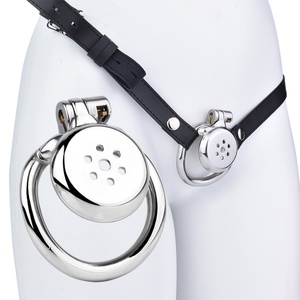 Jaula de Castidad de Acero Inoxidable 304, Juguete Sexual para Hombres, Anillo para Pene con Cinturón, Jaula de Bondage Fetiche - Product Image 1