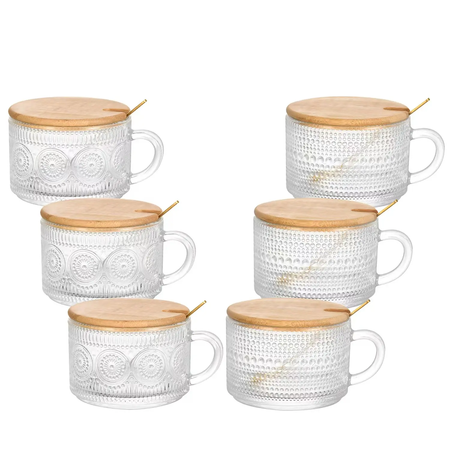 Diskon besar dan populer timbul hobnail gelas minum mug antik kaca kacamata minum cangkir kacamata Vintage