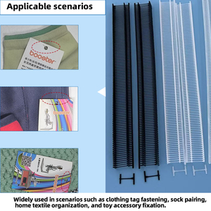 Fine Elastic Nylon Tag Pins Custom Garment Tag 3.5MM-10MM Degradable Plastic Standard Tag Pin with Hanging Tags - Product Image 5