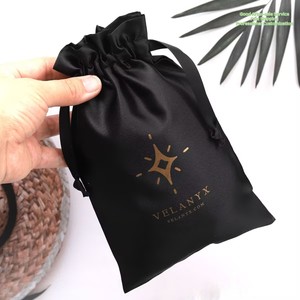 Bolsa de Satén de Seda con Cordón y Logotipo Personalizado, Económica, para Gorras, Ropa, Zapatos, Protección contra el Polvo, Viajes, Fiestas - Product Image 2