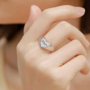 Anillos Delicados con Forma de Corazón y Letras del Alfabeto, Regalo para el Día de la Madre, para Mamás Embarazadas, Sin Pedido Mínimo, Marca Dylam Trendy - Product Image 6
