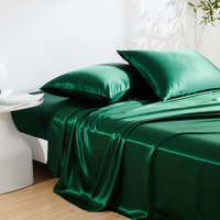 Parure de lit en soie satinée de luxe Taihu Snow, housse de couette en pure soie de mûrier, draps en soie, certifiée Oeko-Tex