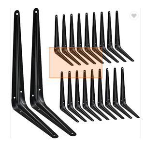 Prix bas, supports d'angle triangulaires en contreplaqué de 6 pouces et 8 pouces, quincaillerie pour meubles, supports muraux flottants en métal, supports d'étagères en plastique pour le bois - Product Image 3