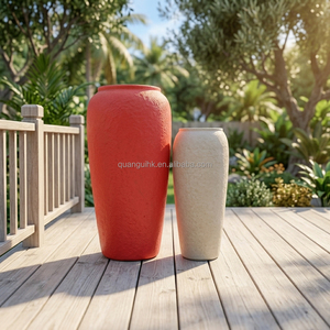 Maceta Alta de Magnesia con Base Estable, Macetero de Óxido de Magnesio para Adorno de Patio de Entrada - Product Image 4