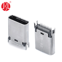 Connecteur USB Type C femelle JINBEILI MUP U23201-5A USB-31C-F-01J12 à montage sur rail et en bordure, prise jack 30V DC