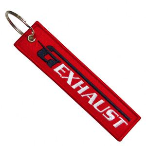 Porte-clés personnalisé avec logo, broderie, pour cadeau promotionnel, porte-clés en tissu, jet tag - Product Image 4