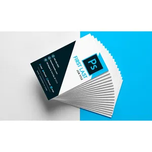 Customized Cotton Texture PVC Card Embossed Fancy Paper Business Card