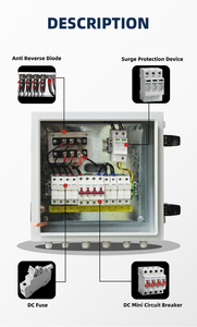 Usfull Chất lượng cao không thấm nước 1000V PV Combiner box với Lightening bảo vệ 4 trong 1 ra sắt Shell Box năng lượng mặt trời giải pháp - Product Image 3