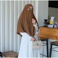 Couvre-tête islamique 2024 pour femmes, khimar hijab musulman, abaya islamique arabe du Moyen-Orient, jilbab khimar hijabs