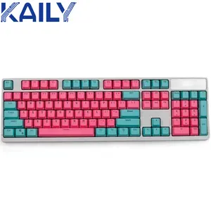 Cetakan Injeksi Keyboard Bercahaya Gaming OEM Pabrikan Cetakan Keycap Dua Warna