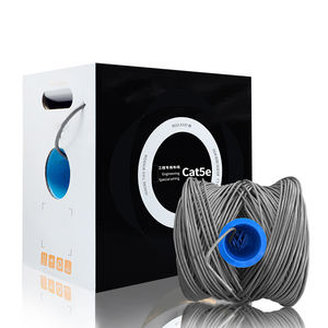 Câble Ethernet Cat5e en cuivre massif 305m, 24AWG 4 paires UTP pour installation réseau, conforme RoHS - Product Image 5