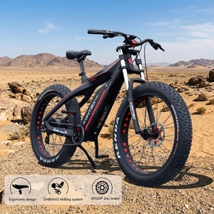 Bicicleta de Montaña con Motor Trasero de Fibra de Carbono de Alta Calidad, 48v 750w, Batería de Litio de 13.5ah, Neumático Grueso de 26 Pulgadas, Ebike Es750 - Product Image 1