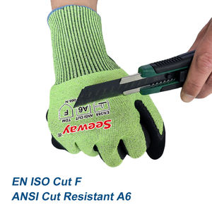 Seeway TDM-F ANSI A6/EN388 Certified 13-Gauge Cut Resistant Mechanic Protection <strong>Gloves</strong> Nitrile Coating Abrasion/Tear/Puncture - Product Image 4
