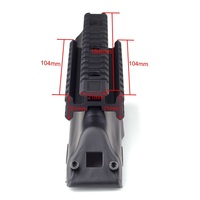 Adaptor Penyangga Senter Teleskop Aluminium Alloy 6061 T6 Hitam Doff dengan Rel 21mm untuk Dudukan Monopod - Ringan untuk Penggunaan Luar Ruangan