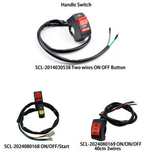 Interrupteur <span class=keywords><strong>clignotant</strong></span> pour guidon de <span class=keywords><strong>moto</strong></span>, interrupteur à 2 fils, bouton marche/arrêt pour vélo, DC12V/10A, noir, vente en gros - Product Image 4