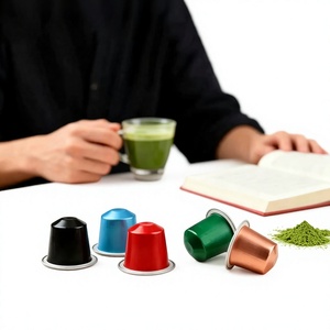 Cápsulas de Matcha Instantáneo, Preparación Rápida, Preparación con un Solo Botón para Máquina de Espresso, Grado 1A-7A, Venta al por Mayor de Fábrica de Marca Privada - Product Image 1